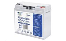 Baterie LiFePO4 12,8V 20Ah VOLT + bezúdržbový systém BMS