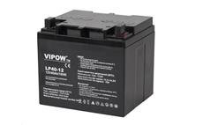 Baterie olověná  12V / 40Ah  VIPOW bezúdržbový akumulátor