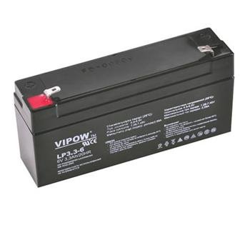 Baterie olověná 6V / 3,3Ah VIPOW bezúdržbový akumulátor