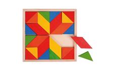 Bigjigs Toys Dřevěná mozaika barevná 