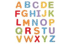 Bigjigs Toys Magnetická barevná abeceda (velká písmena) 