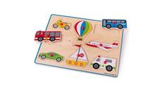 Bigjigs Toys Vkládací puzzle dopravní prostředky 