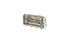 Blok distribuční BED-415/125B, 4pól. (4x15), Cu, 125A, 690V AC/ DC, šedý, na DIN/ panel