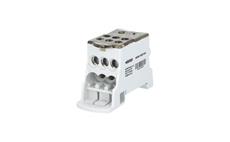 Blok pro rozdělení fází BED125A, 1pól., Al/Cu, 125A, 1000V AC/ DC, šedý, na DIN/ panel