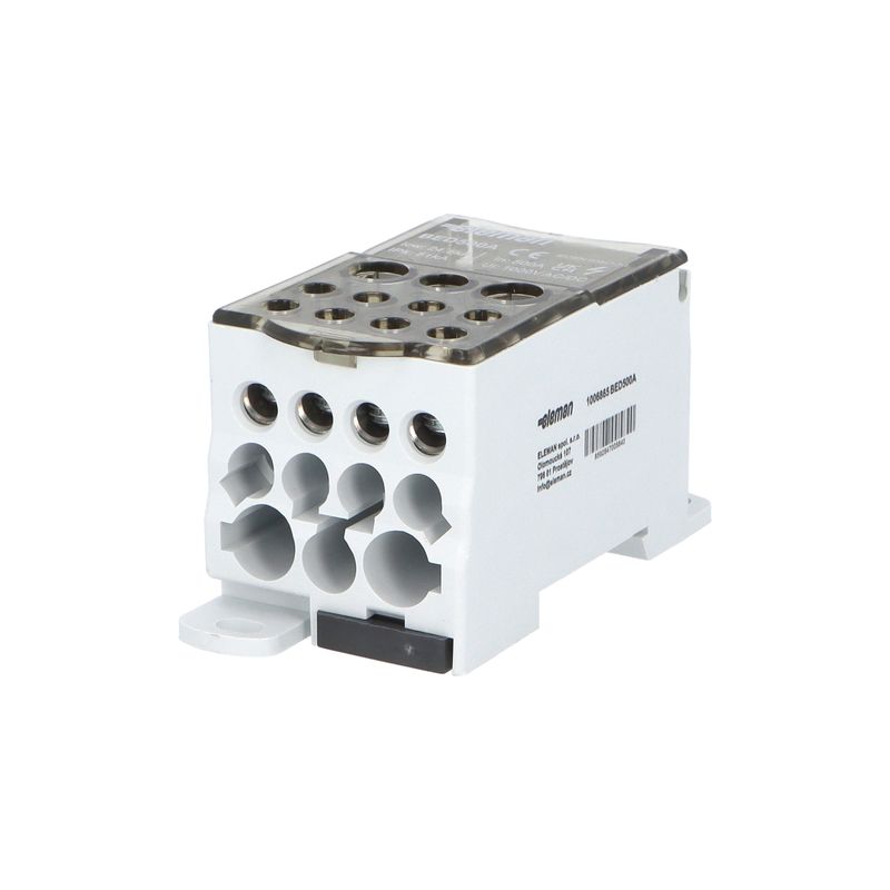Blok pro rozdělení fází BED500A, 1pól., Al/Cu, 500A, 1000V AC/ DC, šedý, na DIN/ panel Blok pro rozdělení fází BED500A, 1pól., Al/Cu, 500A, 1000V AC/ DC, šedý, na DIN/ panel