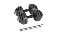 Činky litinové nastavitelné 30kg, REBEL ACTIVE RBA-2327-30