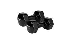 Činky REBEL ACTIVE 2340-10 vinylové HEX 2x10kg černé