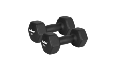 Činky REBEL ACTIVE RBA-2330-7 litinové neoprenové HEX 2x7kg