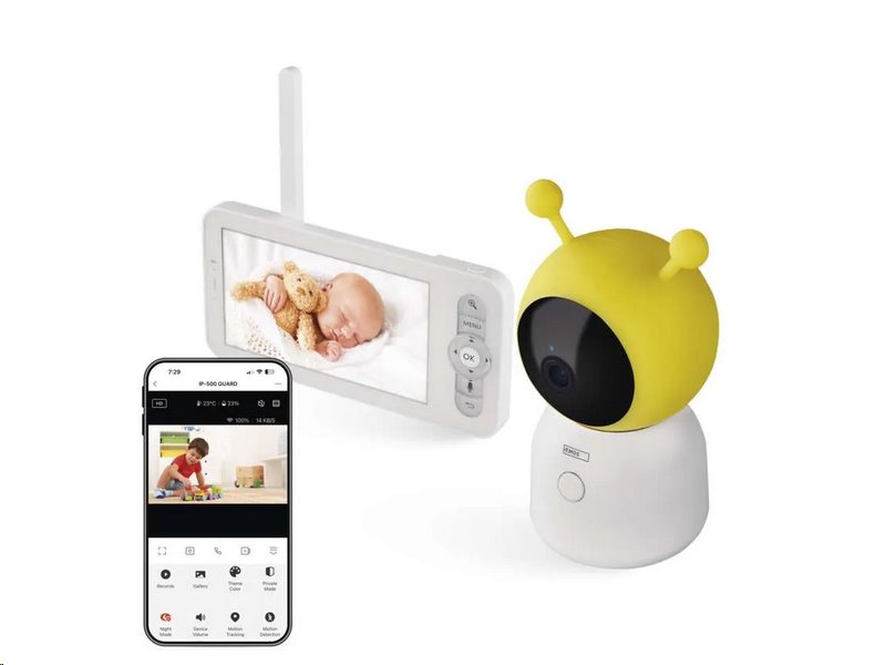 Dětská chůvička EMOS IP-500 GUARD GoSmart / H4052 / WiFi s monitorem a kamerou Dětská chůvička EMOS IP-500 GUARD GoSmart / H4052 / WiFi s monitorem a kamerou