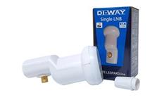 DI-WAY LNB SINGLE 0,1 dB WHITE LEOPARD LINE