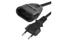 Dvoužilový pohyblivý přívod EMOS PC01305 / 5 m / 1 zásuvka / černý / PVC / 0,75 mm2
