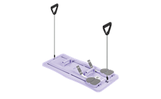 Fitness sada na pilates REBEL ACTIVE RBA-3069-PU multifunkční 9v1 fialová