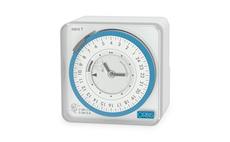Hodiny spínací ORBIS MINI T QRD, analog., denní, 72x72mm, se zálohou, bílé, na PANEL/lištu