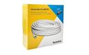 Kabel koaxiální TechniSat CABLE CE UHD-20 / 20 m / 6,8 mm / bílý / 2 x F,  redukce F do TV