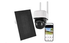 Kamera EMOS IP-1200 WASP /H4067/ GoSmart venkovní bateriová otočná s Wi-Fi a solárním panelem