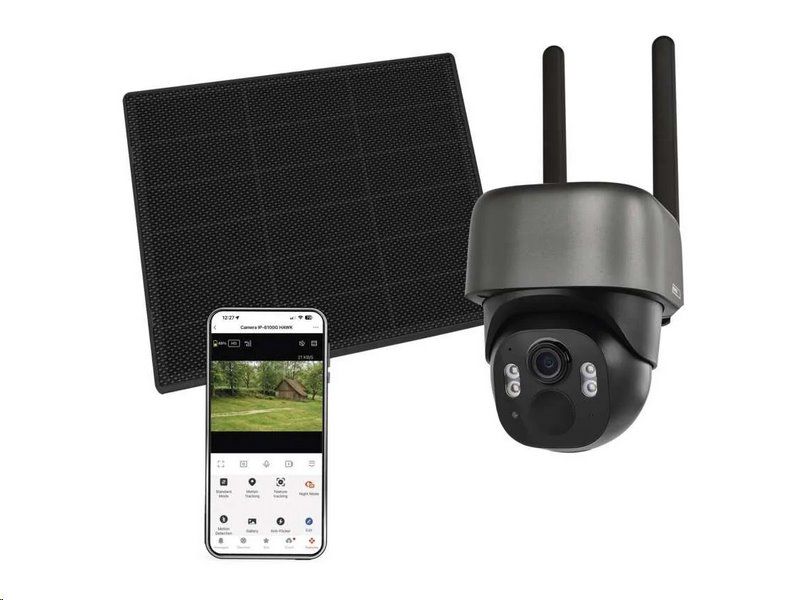 Kamera EMOS IP-6100G HAWK /H4168/ GoSmart venkovní bateriová kamera s 4G LTE a solárním panelem Kamera EMOS IP-6100G HAWK /H4168/ GoSmart venkovní bateriová kamera s 4G LTE a solárním panelem