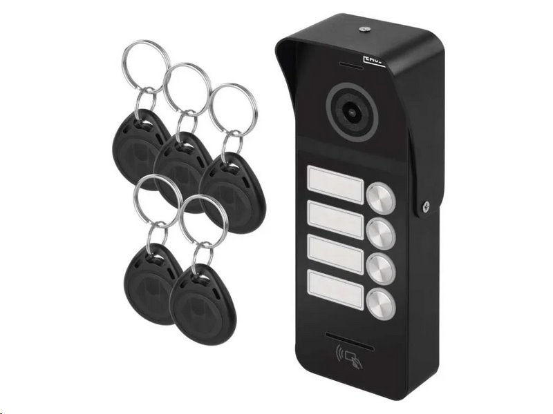 Kamerová jednotka EMOS EM-10AHD /H3018/, 4x tlačítko, pro monitory a videotelefony Kamerová jednotka EMOS EM-10AHD /H3018/, 4x tlačítko, pro monitory a videotelefony