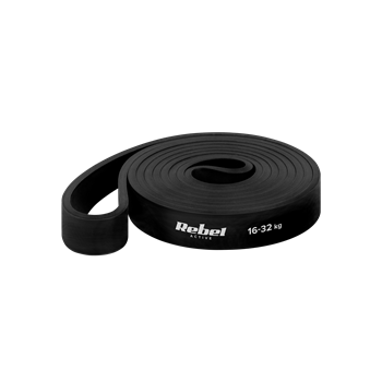 Latexová posilovací guma REBEL RBA-3000-3 Power Band PL-3 16-32 kg Černá Latexová posilovací guma REBEL RBA-3000-3 Power Band PL-3 16-32 kg Černá