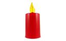 LED hřbitovní svíčka červená žlutý plamen LUX BC 171