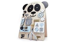Manibox Senzorická deska Activity board panda Alan modrá 