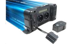 Měnič napětí Solarvertech FS3000 24V/230V 3000W + USB, dálkové ovládání, čistá sinusovka 
