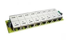 MHPower POE-PAN8-S pasivní POE panel, 8 portů, svorkovnice, bez krytu