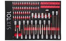 Modul s nářadím do dílenského vozíku MECHANIC TOOL TRAY 2, 102ks SIXTOL