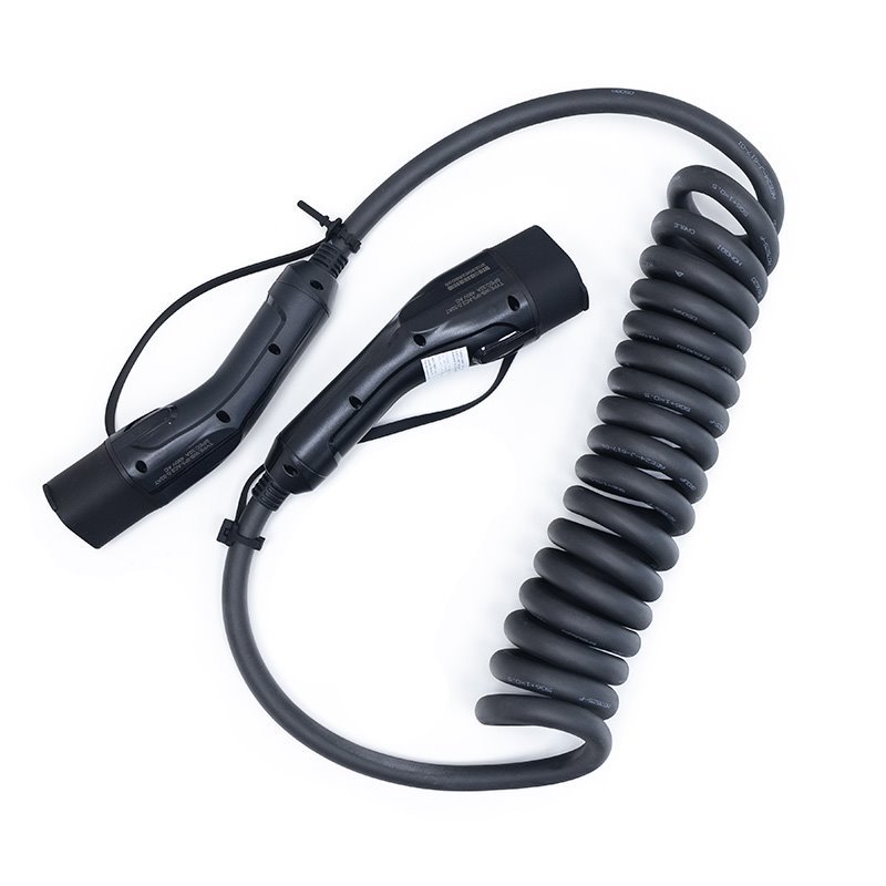 Nabíjecí kabel SECTRON 4m/2.5m spirálový Type 2 / Type 2, 3x32A, 400V, 22kW Nabíjecí kabel SECTRON 4m/2.5m spirálový Type 2 / Type 2, 3x32A, 400V, 22kW