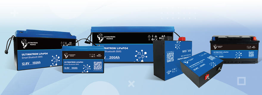 Batéria LiFePO4 12,8 V 100 Ah Ultimatron YX Smart BMS