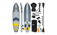 Paddleboard SUP REBEL ACTIVE PRO RBA-4518-G šedý, nosnost 220kg