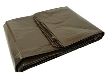 Plachta PP/PE nepromokavá extra silná, hnědá, 15x16m GEKO Plachta PP/PE nepromokavá extra silná, hnědá, 15x16m GEKO