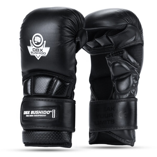 Prémiové MMA rukavice DBX BUSHIDO Warrior černé M Prémiové MMA rukavice DBX BUSHIDO Warrior černé M