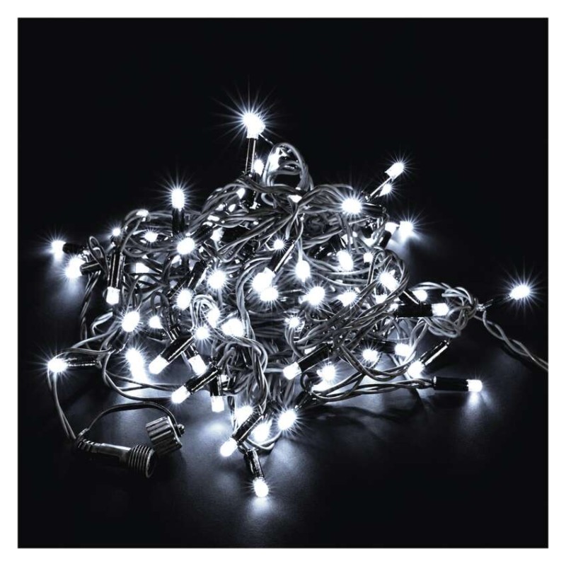 Premium LED spojovací řetěz blikající černý, 10 m, venkovní i vnitřní, studená bílá Premium LED spojovací řetěz blikající černý, 10 m, venkovní i vnitřní, studená bílá