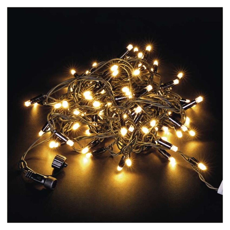 Premium LED spojovací řetěz černý, 10 m, venkovní i vnitřní, teplá bílá Premium LED spojovací řetěz černý, 10 m, venkovní i vnitřní, teplá bílá