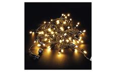 Premium LED spojovací řetěz černý, 10 m, venkovní i vnitřní, teplá bílá