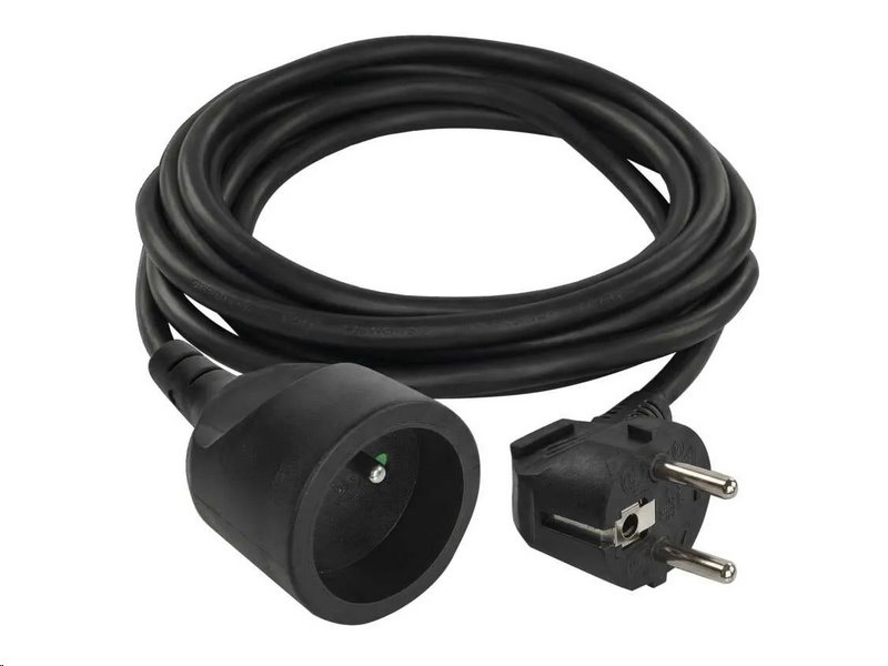 Prodlužovací kabel EMOS P0113R spojka 3m, černý / PVC / 1,5 mm2 Prodlužovací kabel EMOS P0113R spojka 3m, černý / PVC / 1,5 mm2