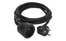 Prodlužovací kabel EMOS P0113R spojka 3m, černý / PVC / 1,5 mm2