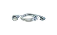 Prodlužovací kabel EMOS P0117 spojka 7m, bílý / 1 mm2