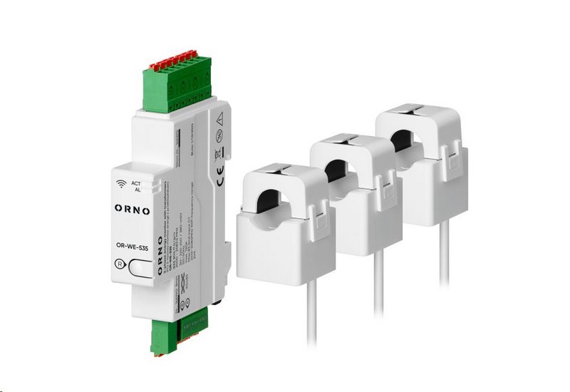 Proudový transformátor třifázový ORNO OR-WE-535 120A, 230/400V, Tuya Smart Wi-Fi Proudový transformátor třifázový ORNO OR-WE-535 120A, 230/400V, Tuya Smart Wi-Fi