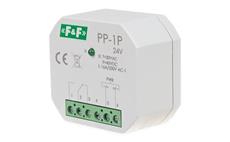 Relé elektromagnetické F&F PP-1P/24, 1× NO/NC, 24V AC/DC, 16A, do krabice