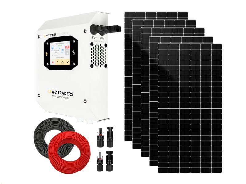 Sada pro solární ohřev vody A-Z WATER INVERTER 2.0 LCD 2275Wp 5x PV TRINA Solar Sada pro solární ohřev vody A-Z WATER INVERTER 2.0 LCD 2275Wp 5x PV TRINA Solar