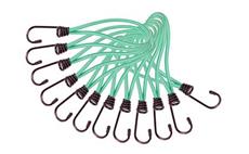 Sada upínacích gum s kovovým hákem CARGO CORD SET 1, 21cm, 12ks SIXTOL