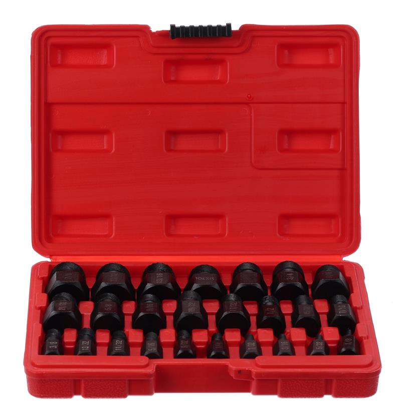 Sada vytahováků poškozených šroubů a matic MECHANIC NUT REMOVER 2, 25 ks SIXTOL Sada vytahováků poškozených šroubů a matic MECHANIC NUT REMOVER 2, 25 ks SIXTOL