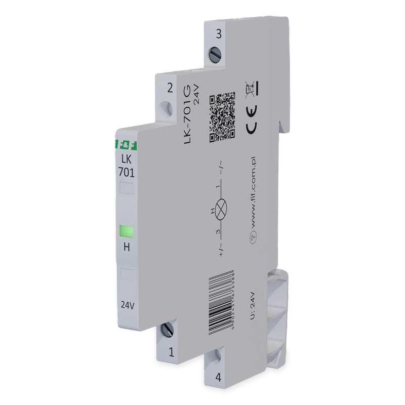 Signalizace F&F LK-701G/24V AC/DC na DIN lištu Signalizace F&F LK-701G/24V AC/DC na DIN lištu