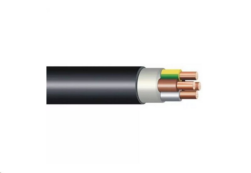 Silový kabel pro pevné uložení CYKY-J 4x6 METRÁŽ Silový kabel pro pevné uložení CYKY-J 4x6 METRÁŽ
