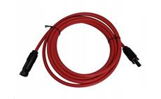 Solární kabel 2m  prodlužovací H1Z2Z2-K, 6mm2, červený s konektory MC4