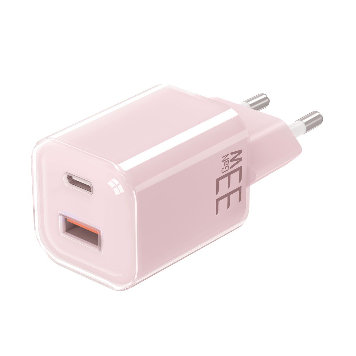 Solight DC75P 33W GaN fast charge USB-A + USB-C růžový Solight DC75P 33W GaN fast charge USB-A + USB-C růžový
