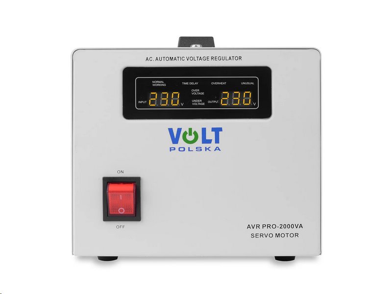 Stabilizátor napětí VOLT AVR PRO 2000 (2000VA) 5AVRZP2000 3% servomotor Stabilizátor napětí VOLT AVR PRO 2000 (2000VA) 5AVRZP2000 3% servomotor