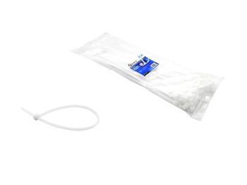 Stahovací pásky bílé s UV filtrem, 280x4.8mm, 100ks GEKO Stahovací pásky bílé s UV filtrem, 280x4.8mm, 100ks GEKO