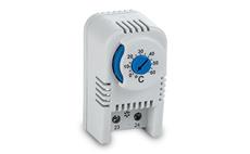 Termostat pro ventilátory rackových skříní a rozvaděčů NO 0–60 °C BLUE